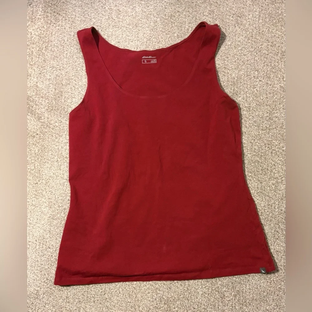 Eddie Bauer Women's Bold Red Tank Top - Picture 2 of 7